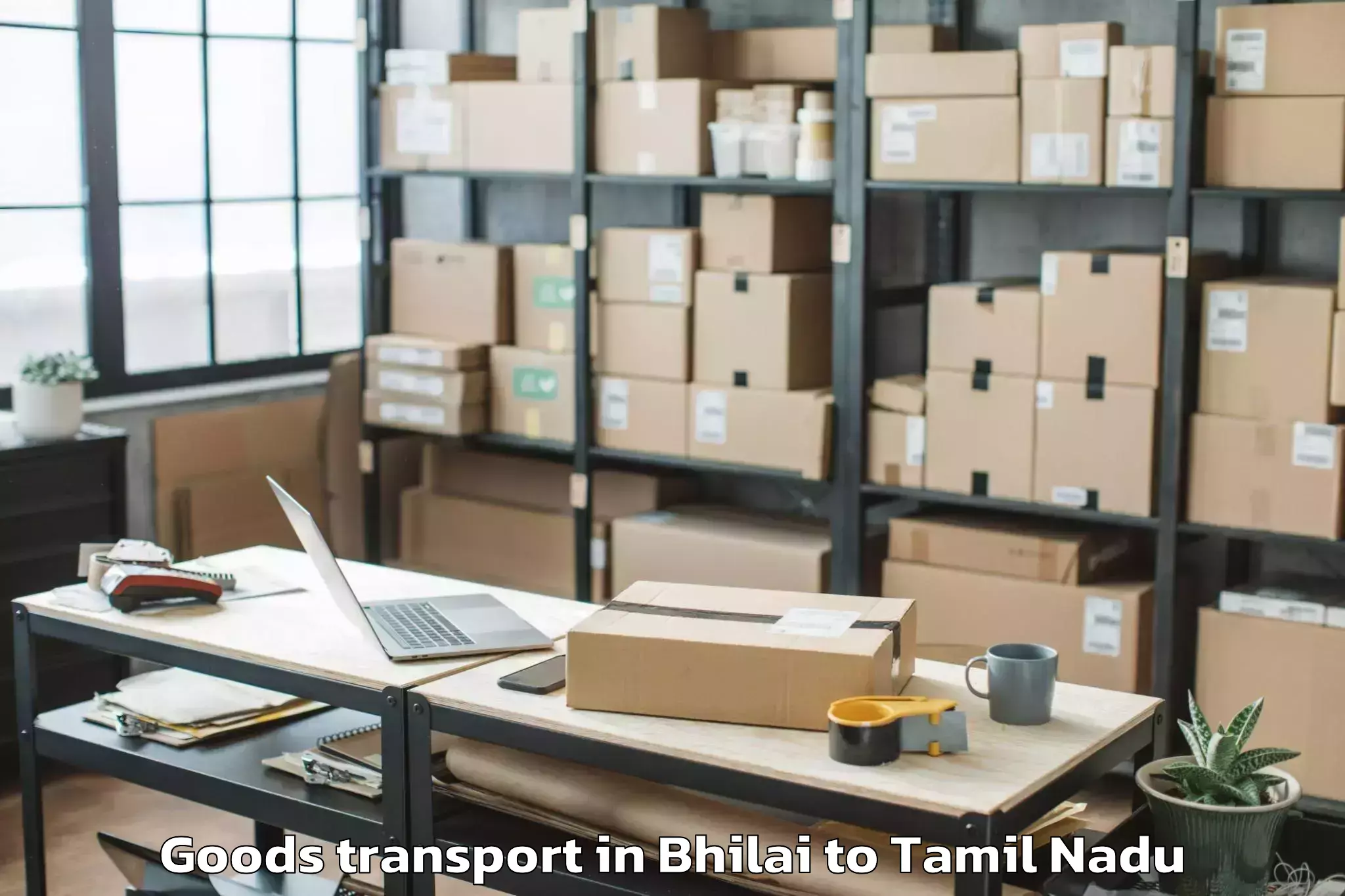 Discover Bhilai to Dharapuram Goods Transport